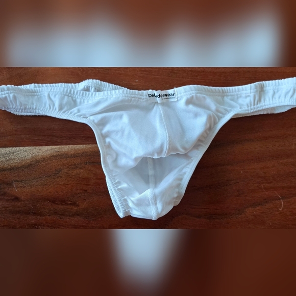 DeUnderwear Other - White Silky Mens Thong